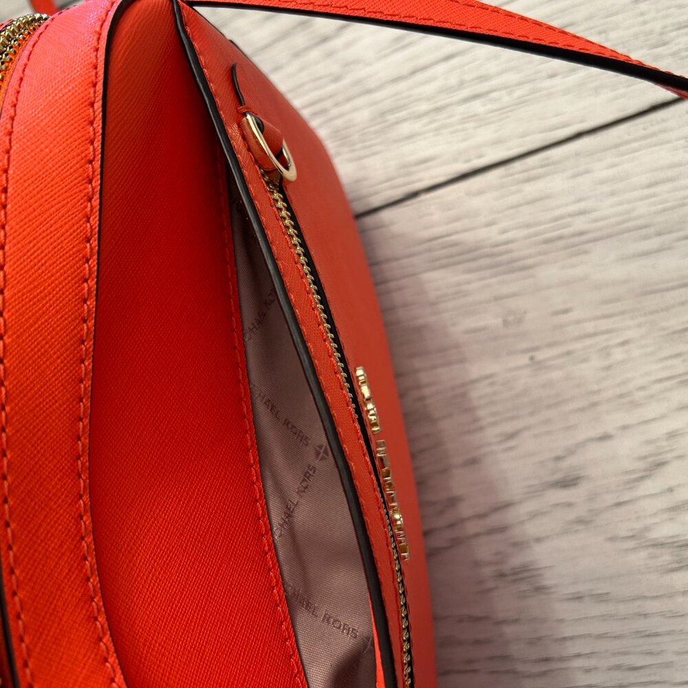 MICHAEL KORS - Jet Set East West Crossbody Bag (Orange Poppy) - Picture 4 of 5